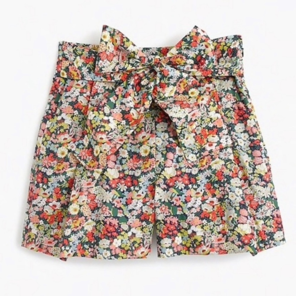 NWT J. Crew tie waist short Liberty Thorpe Floral